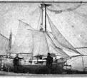 Jedina poznata fotografija "City of Raguse", posjetnica na kartonu, izložena u Bostonu, rujan 1870; lijevo Primorac, desno Buckley; vlasništvo: University of Texas, Arlington Library