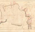 „Piano del Porto di Ragusa per servire al Progetto della sua curazione“; autor: Lorenzo Vitelleschi; Dubrovnik: [s.n.], 1818.; mjerilo: [ca 1 : 600], 60 klaftera=19 cm; akvarel na papiru, 38,5 x 59 cm